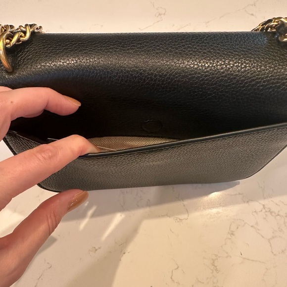 Tory Burch Black Crossbody Bag with Gold Logo - Picture 4 of 7